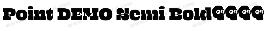 Point DEMO Semi Bold字体转换